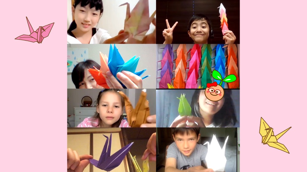 のびタネ夏のプロジェクト！平和への願いを込めて折り鶴を折ろう‼️